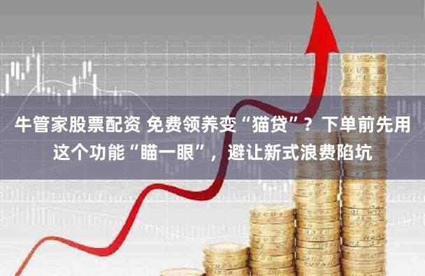 牛管家股票配资 免费领养变“猫贷”？下单前先用这个功能“瞄一眼”，避让新式浪费陷坑